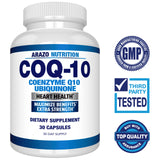 Arazo Nutrition CoQ10 packaging side view