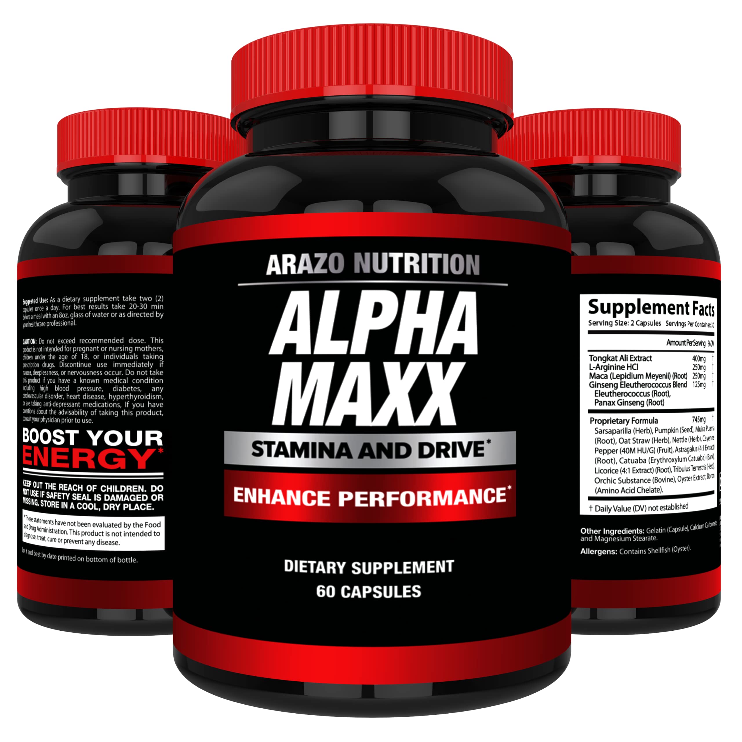 Arazo Nutrition Ginseng Supplement environment shot on a table