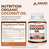 Arazo Nutrition MCT Oil Capsules side view showing the bottle