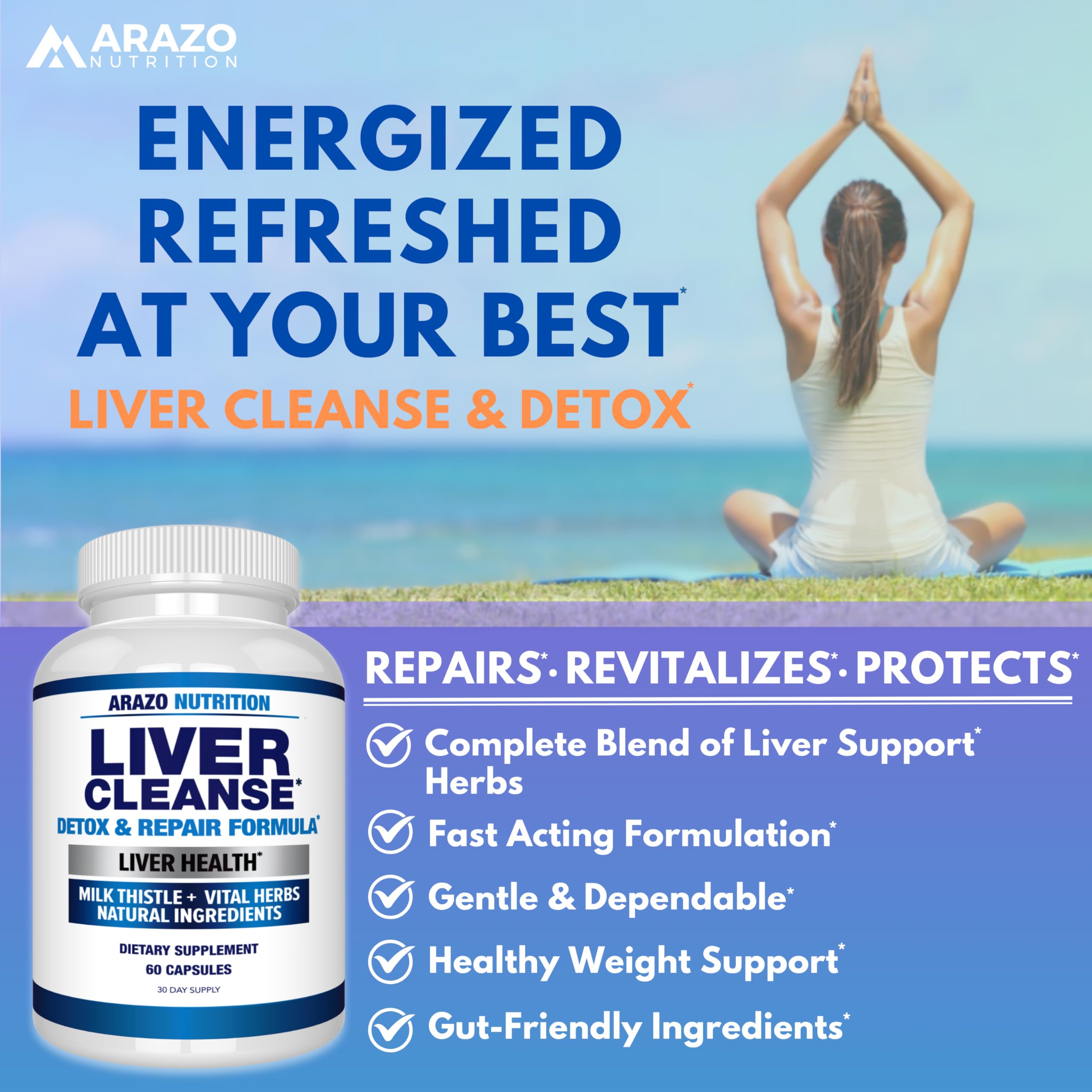 Arazo Nutrition Milk Thistle Complex ingredients list
