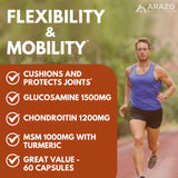 Arazo Nutrition MSM Joint Support Supplement label close-up