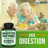 Arazo Nutrition Multi-Enzymes 400mg back view with label