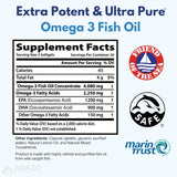 Arazo Nutrition Omega-3 Fish Oil 4080mg soft gels bottle with label