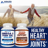 Arazo Nutrition Omega-3 Fish Oil 4080mg soft gels in hand