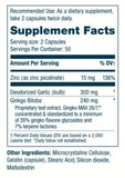 Arches Tinnitus Formulas Ginkgo Biloba 80g supplement with packaging