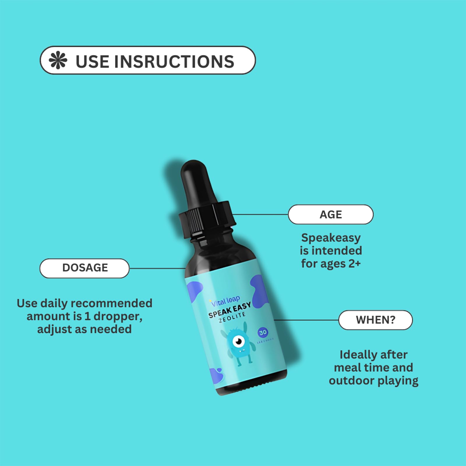 Arctic Purge Kids Liquid Vitamin Supplement 80g with dropper