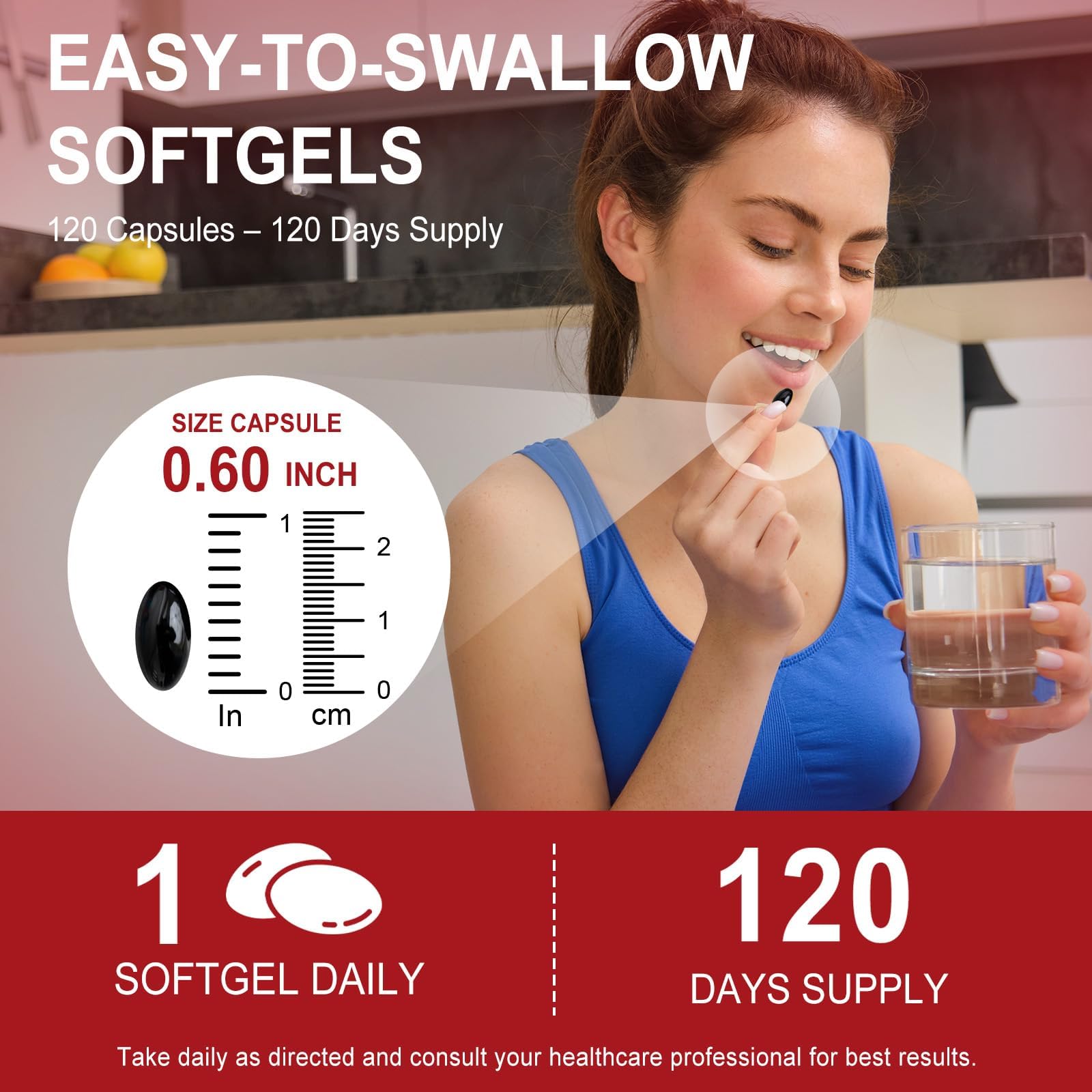 Arkture Astaxanthin Supplement bottle top view