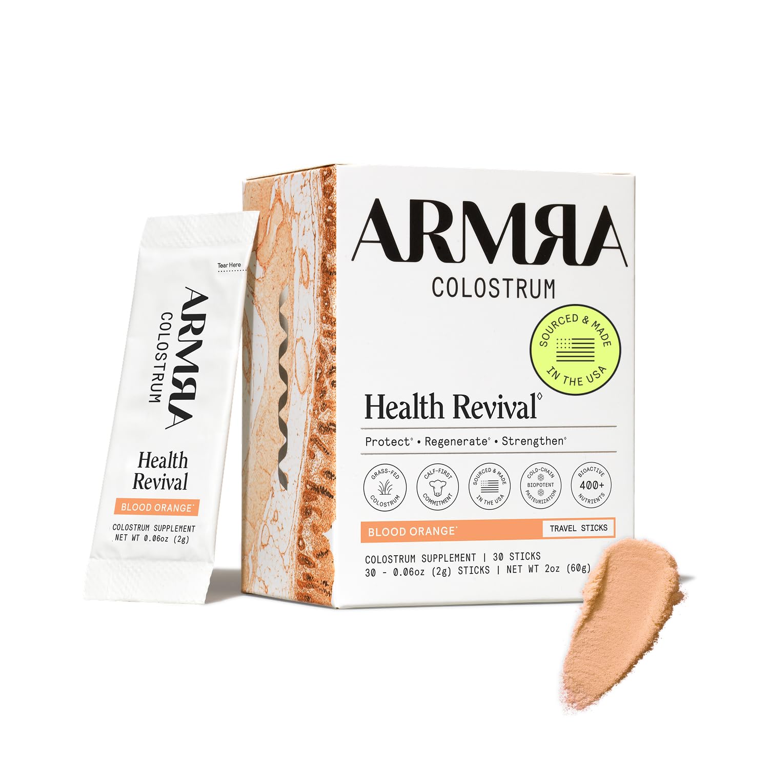 ARMRA Colostrum Concentrate 57g front view packaging