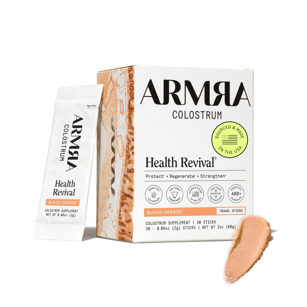 ARMRA Colostrum Concentrate 57g front view packaging