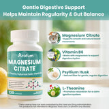 Arofum Magnesium Citrate Supplement 90 Capsules with dosage instructions
