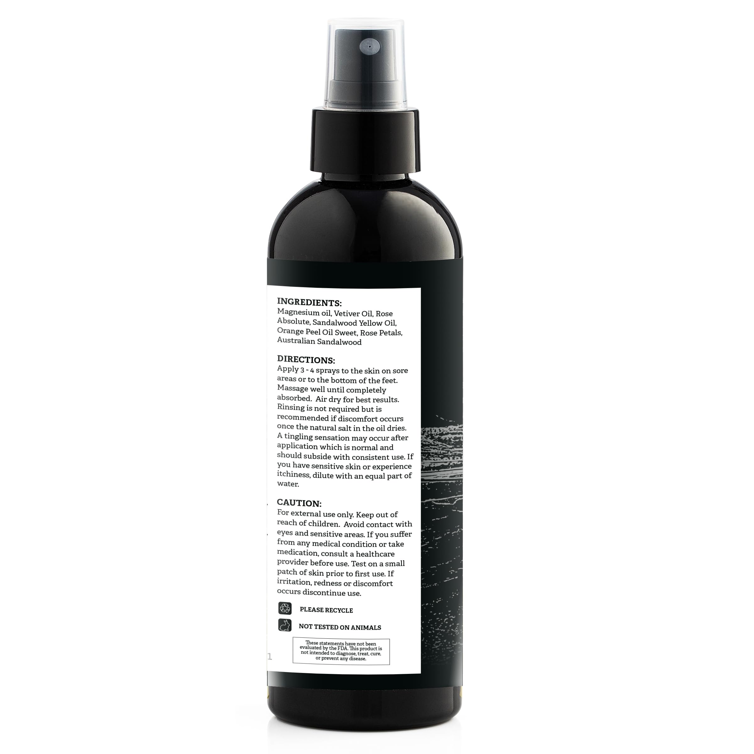 Aromasong Magnesium Foot Spray 299g application demonstration on feet
