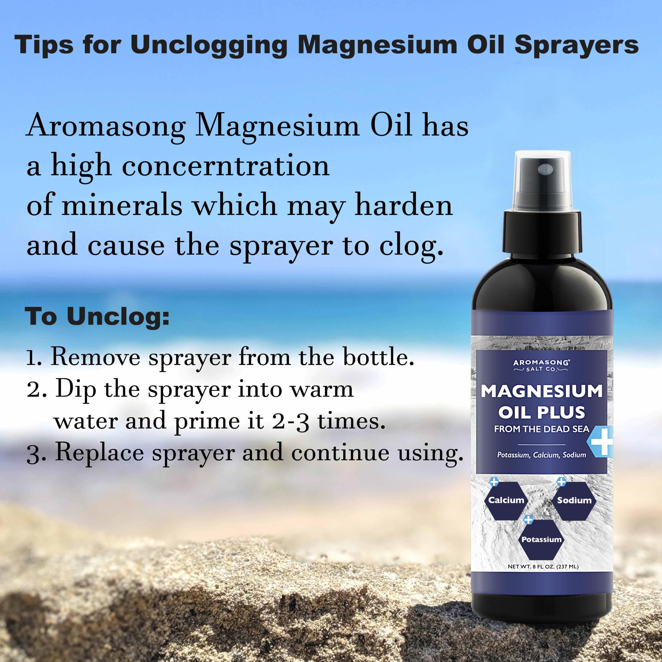 Aromasong Magnesium Mineral Spray with packaging