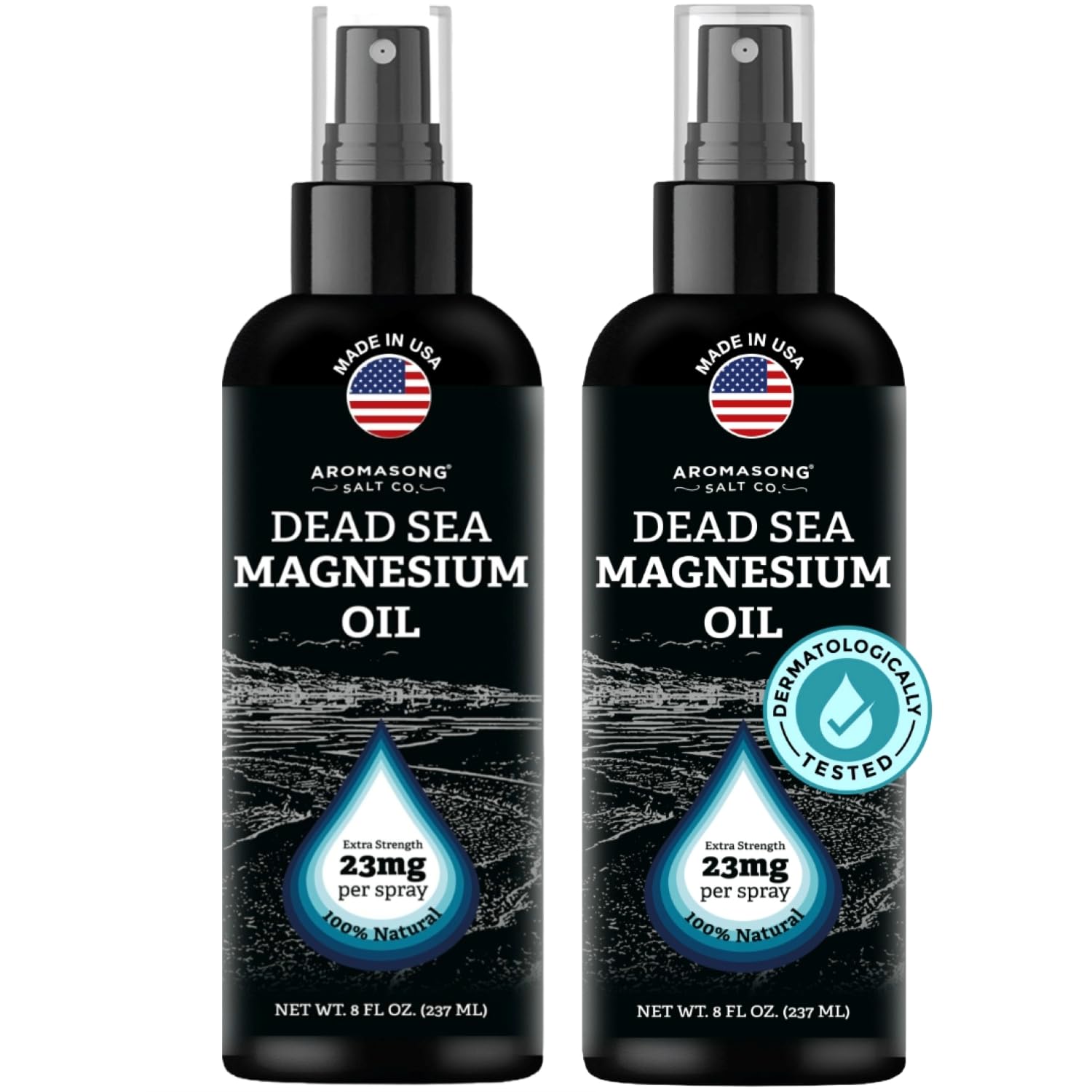Aromasong Magnesium Oil Spray bottle front view