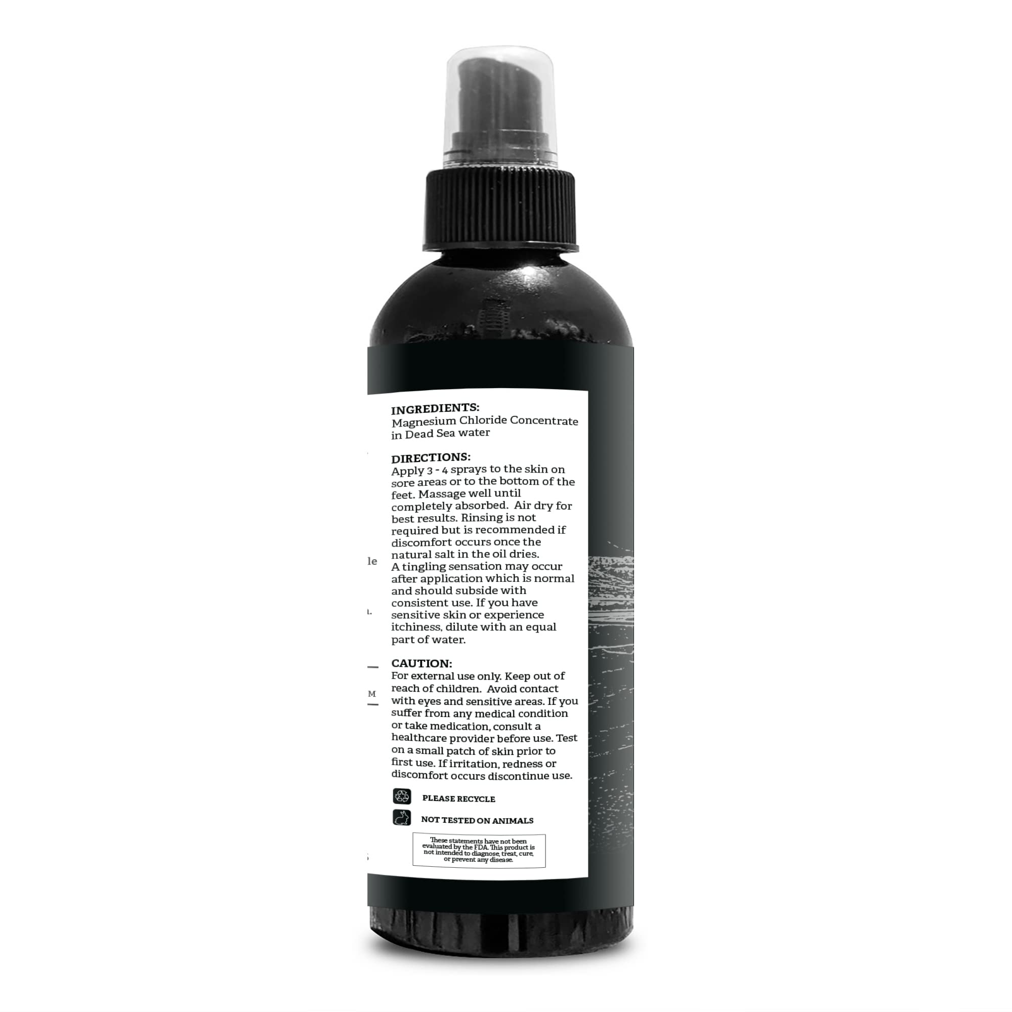 Aromasong Magnesium Oil Spray showing spray mechanism