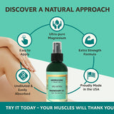 Aromasong Magnesium Spray for Feet 227g back label