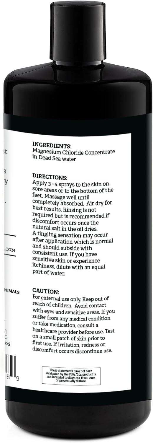 Aromasong Magnesium Spray for Feet with Dead Sea water background
