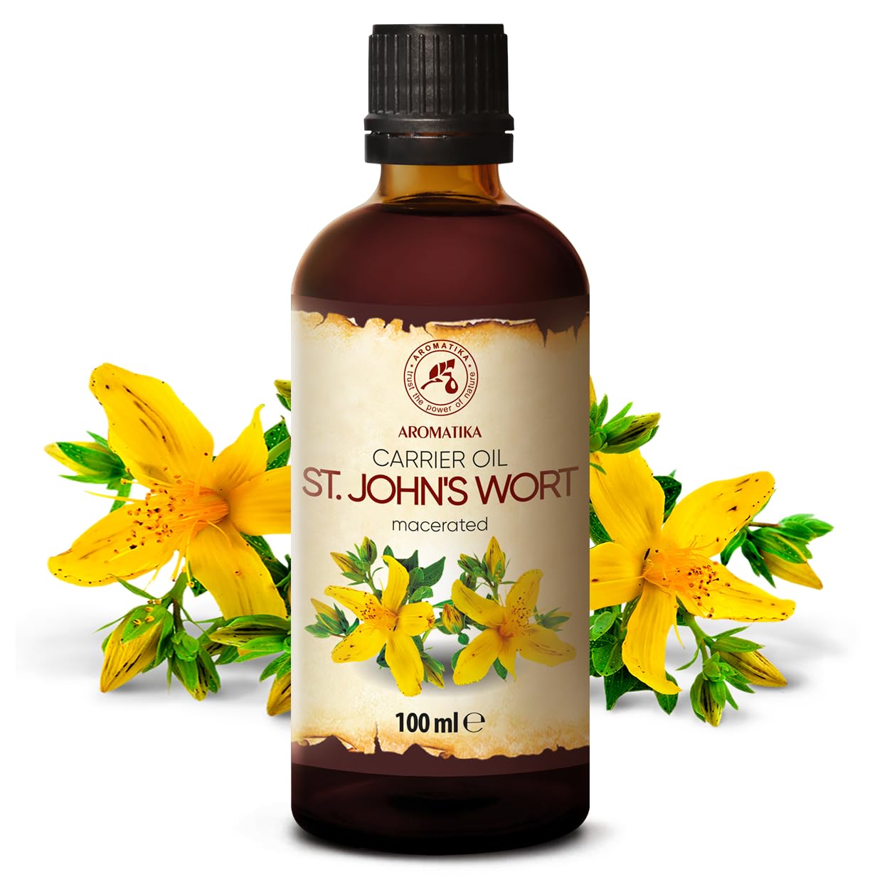 AROMATIKA St. John's Wort Oil bottle with label