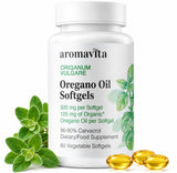 AROMAVITA Oregano Oil Softgels front view packaging