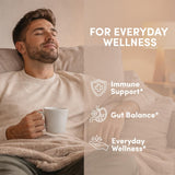 AROMAVITA Oregano Oil Softgels in a lifestyle setting