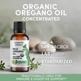 AROMAVITA Wild Oregano Essential Oil 1g bottle with dropper