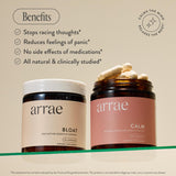 Arrae Calm Capsules 60 count close-up of capsules