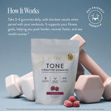 Arrae Tone 90 Gummies packaging side view