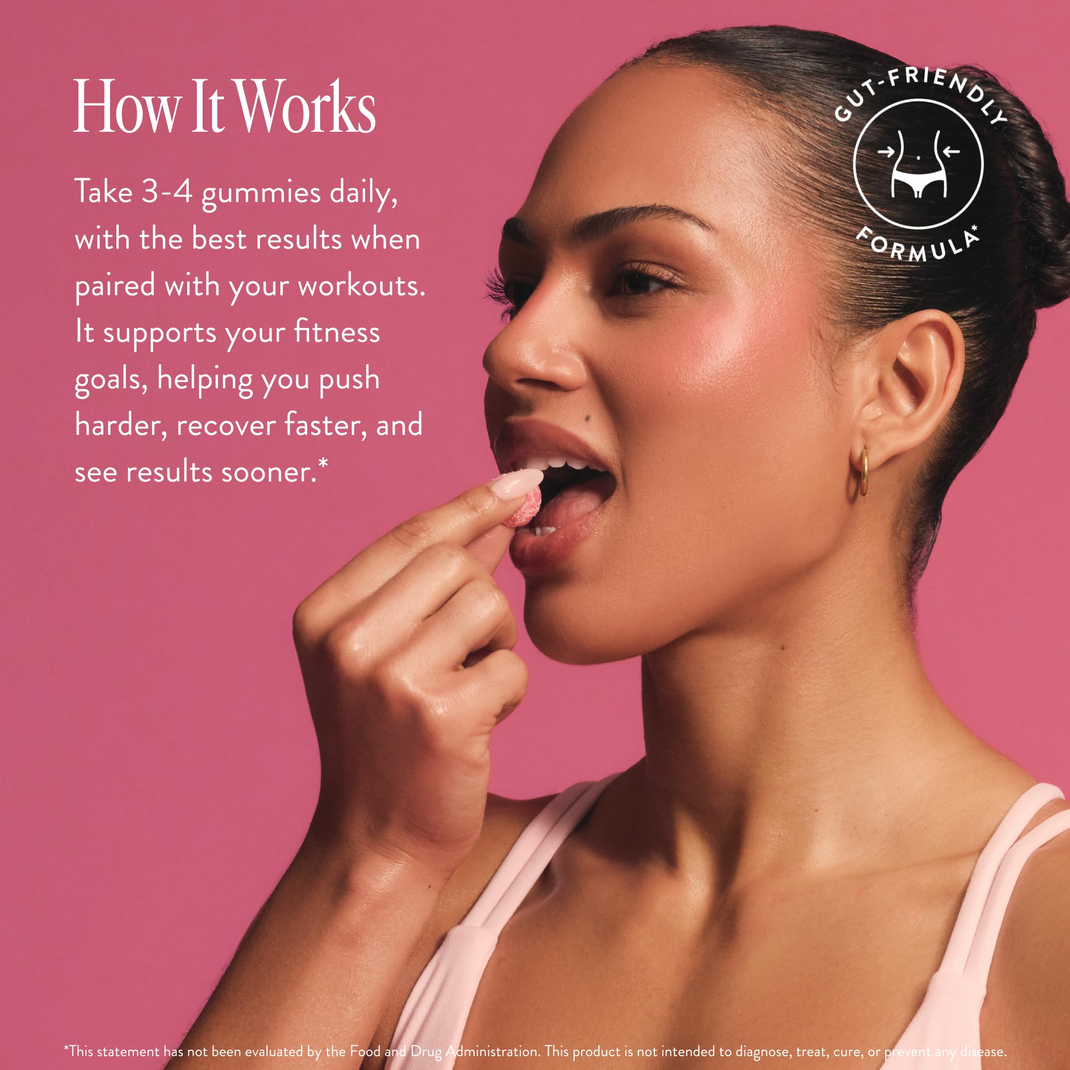Arrae Tone Creatine Gummies with a measuring scoop