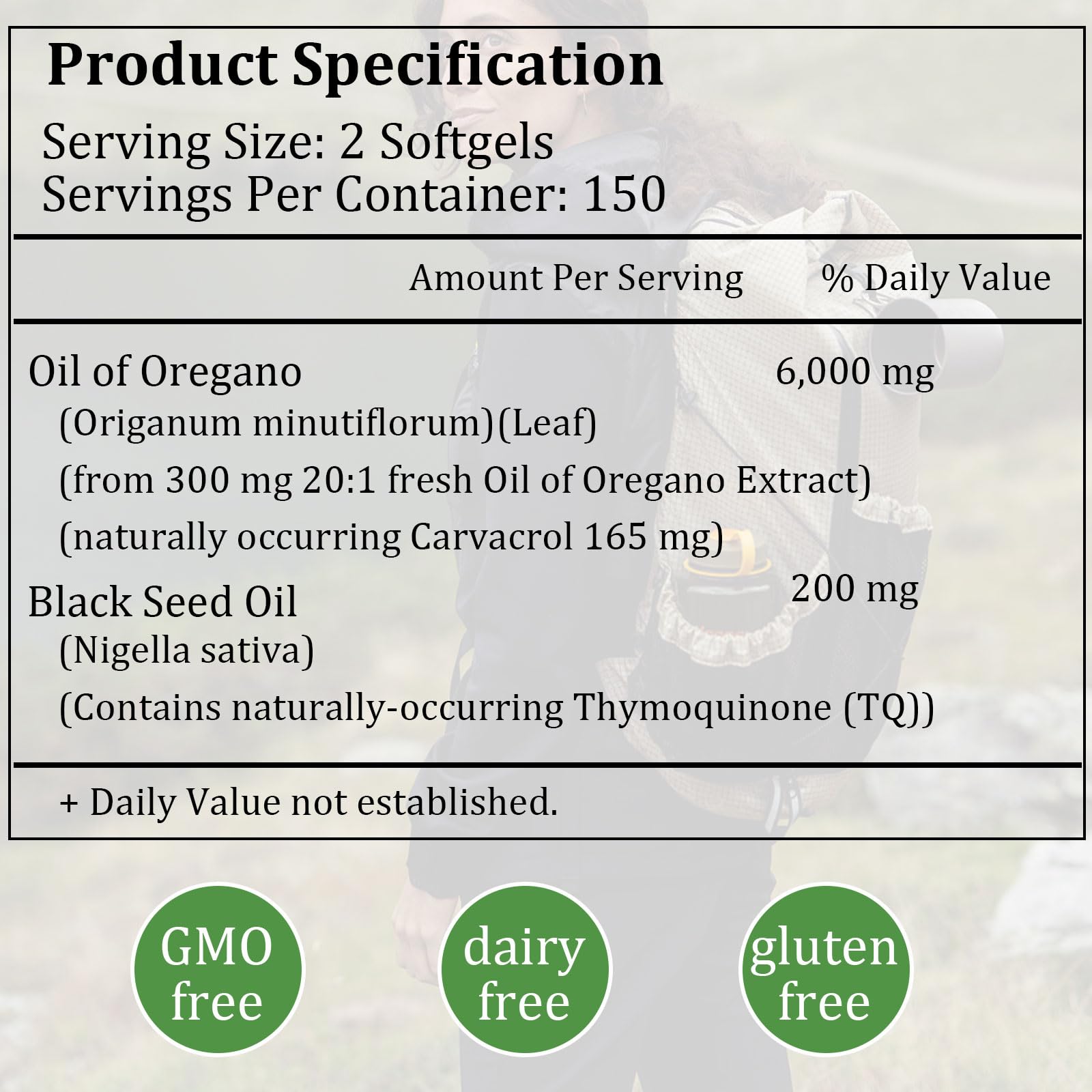 ARSYCHLL Oregano Oil Softgels capsules close-up