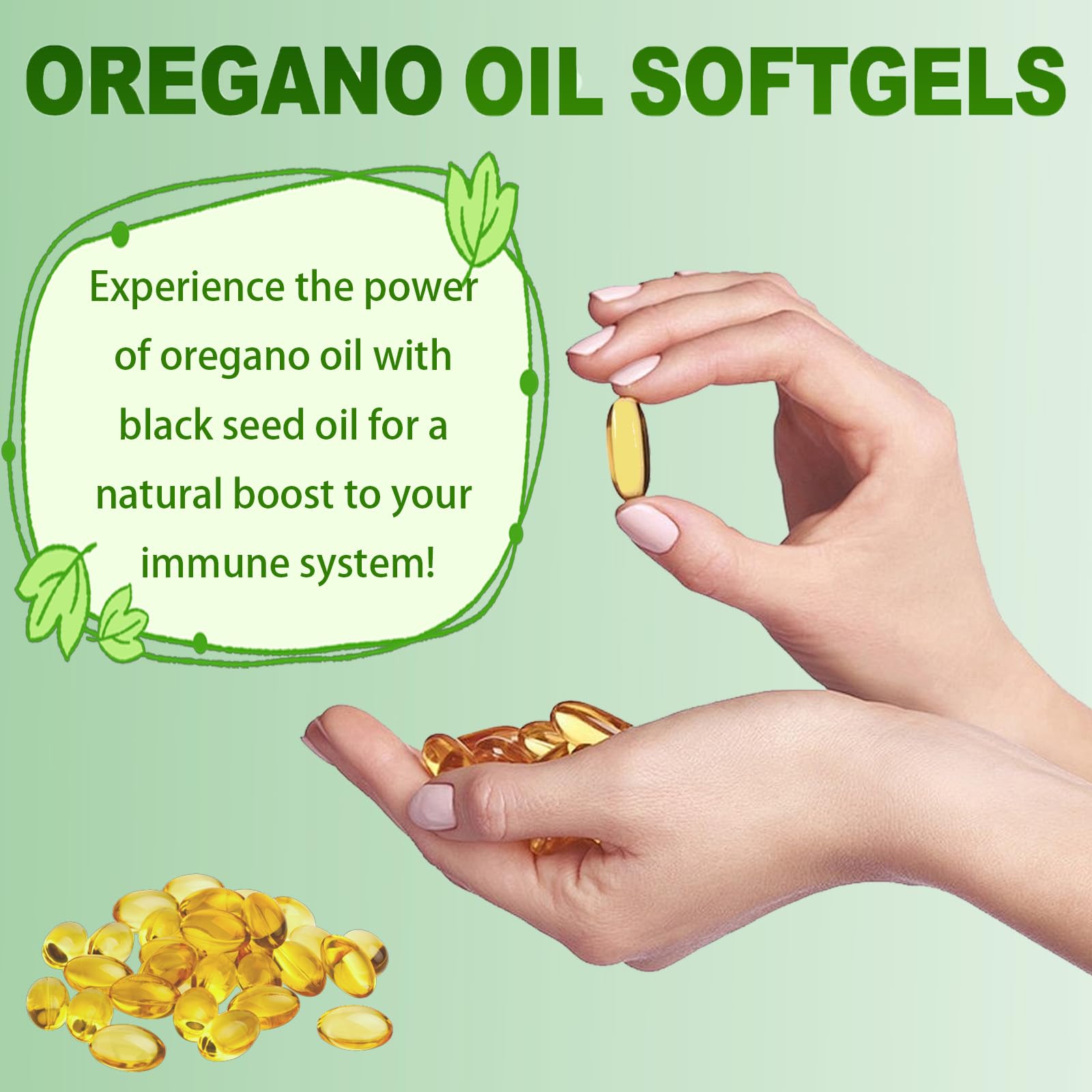 ARSYCHLL Oregano Oil Softgels packaging details