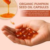 ARSYCHLL Pumpkin Seed Oil & Saw Palmetto Capsules on a wooden table