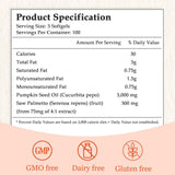 ARSYCHLL Pumpkin Seed Oil & Saw Palmetto Capsules side view