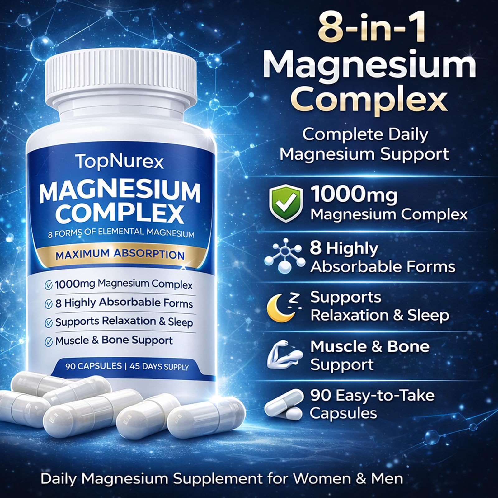 Art anime Magnesium Complex 8-in-1 Capsules packaging
