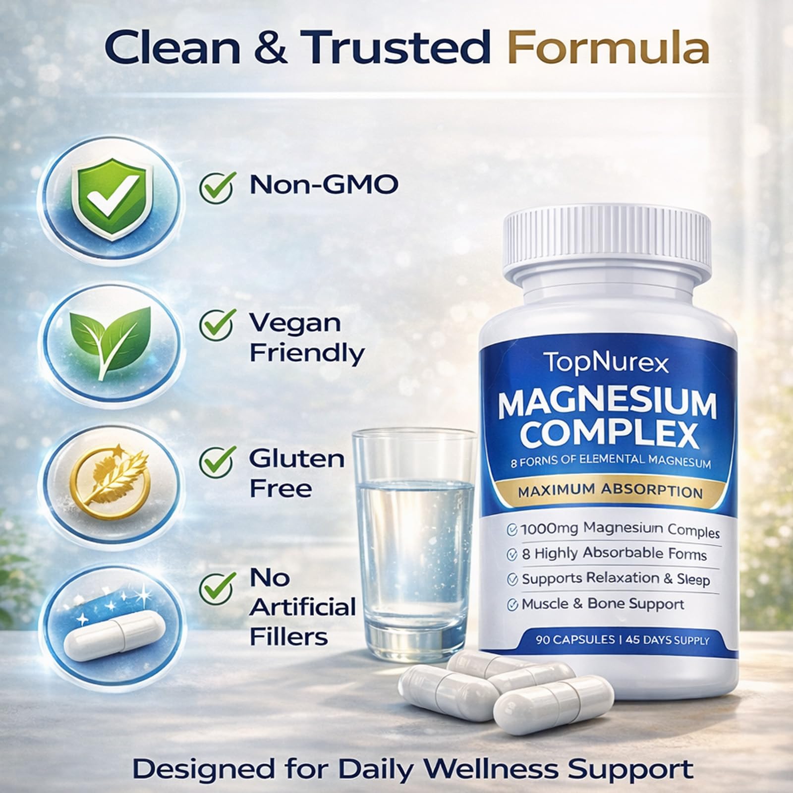 Art anime Magnesium Complex 8-in-1 Capsules with lifestyle background