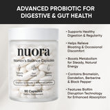 Art anime Nuora Biofilm Probiotic 60 Capsules side view