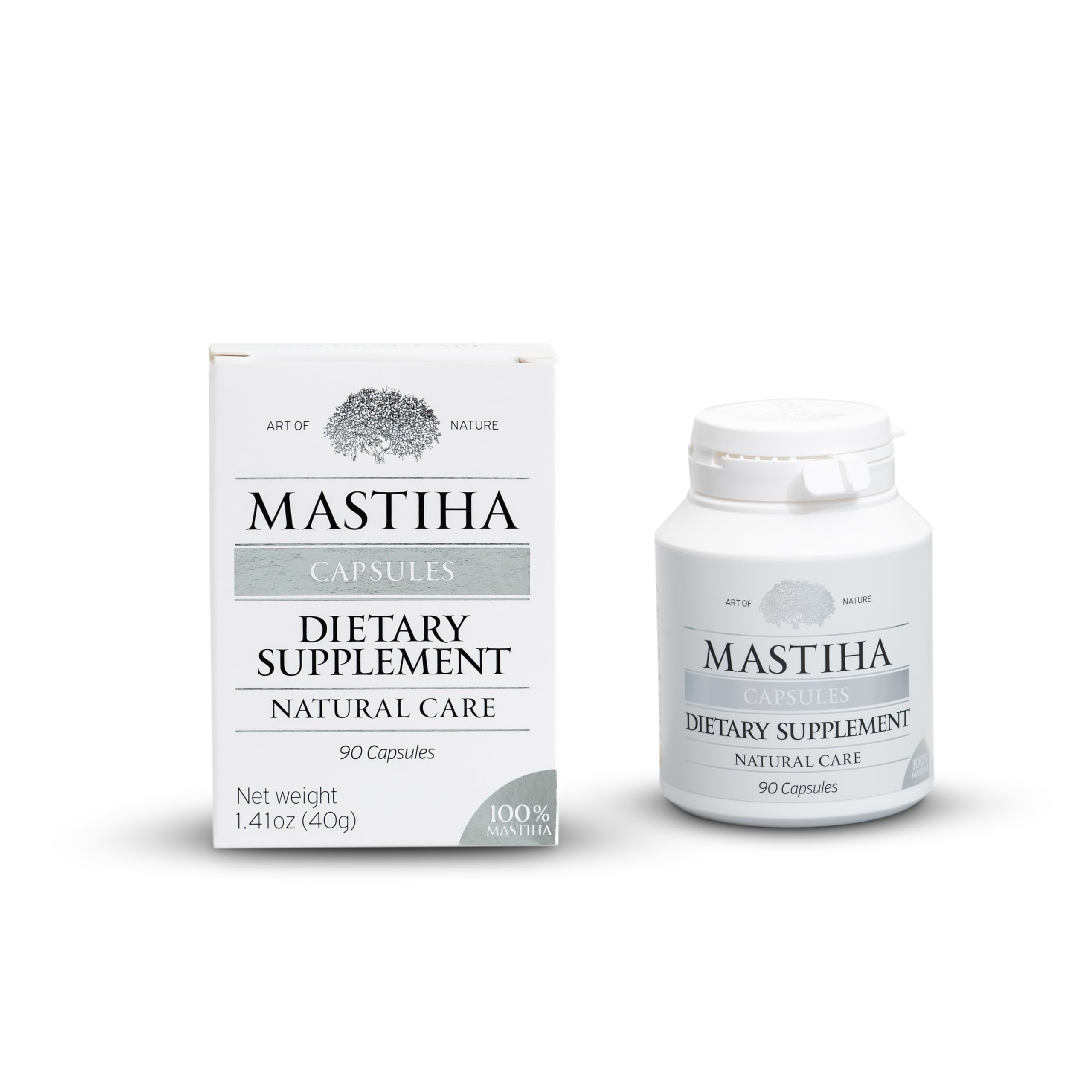 ART OF NATURE MASTIHA Mastiha Capsules with dosage instructions
