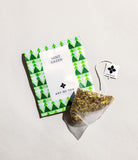 Art of Tea Mint Green Tea Blend sachet open with tea