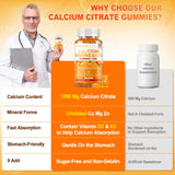 ArtDietistX Calcium Magnesium Zinc Gummies with ingredients list