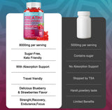 ArtDietistX Creatine Gummies with fitness equipment