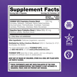 Arthur Andrew Medical FODMAP DPE Multi-Enzyme Supplement packaging details