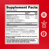 Arthur Andrew Medical KD Ultra Vitamin D3 and K2 supplement bottle side view