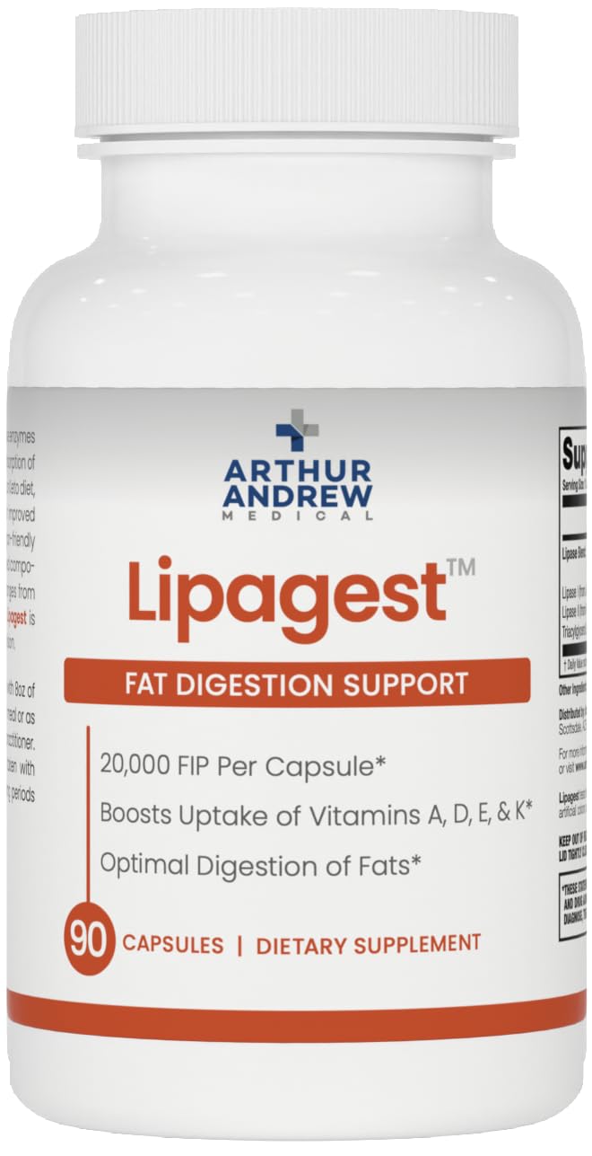 Arthur Andrew Medical Lipagest Multi-Enzyme Supplement front view