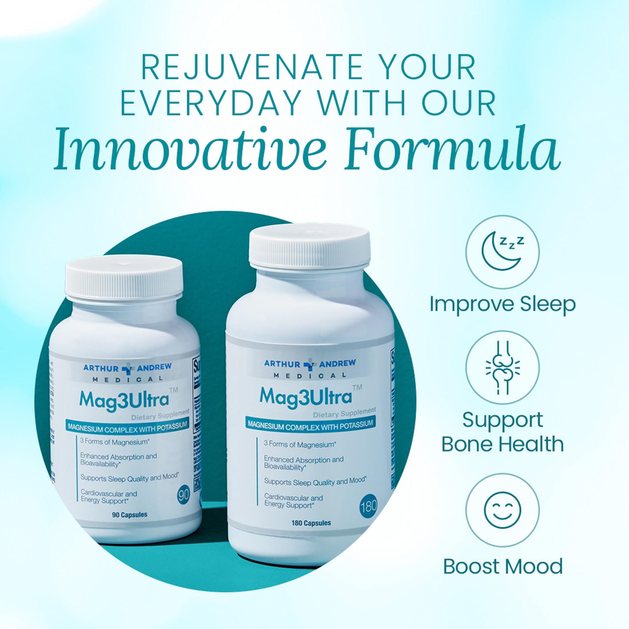 Arthur Andrew Medical Mag3Ultra Magnesium Supplement packaging