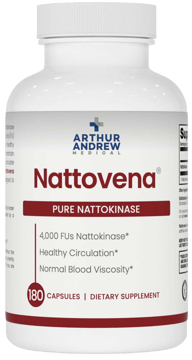 Arthur Andrew Medical Nattovena Multi-Enzyme Supplement 200mg front view