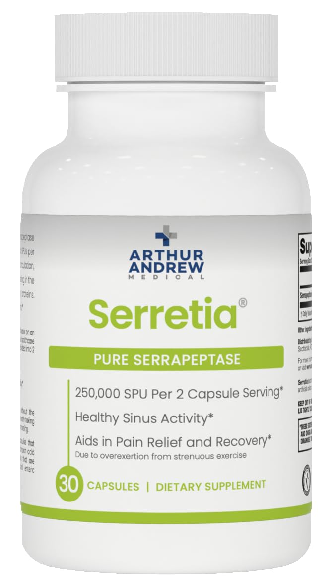 Arthur Andrew Medical Serretia Multi-Enzyme Capsules front view