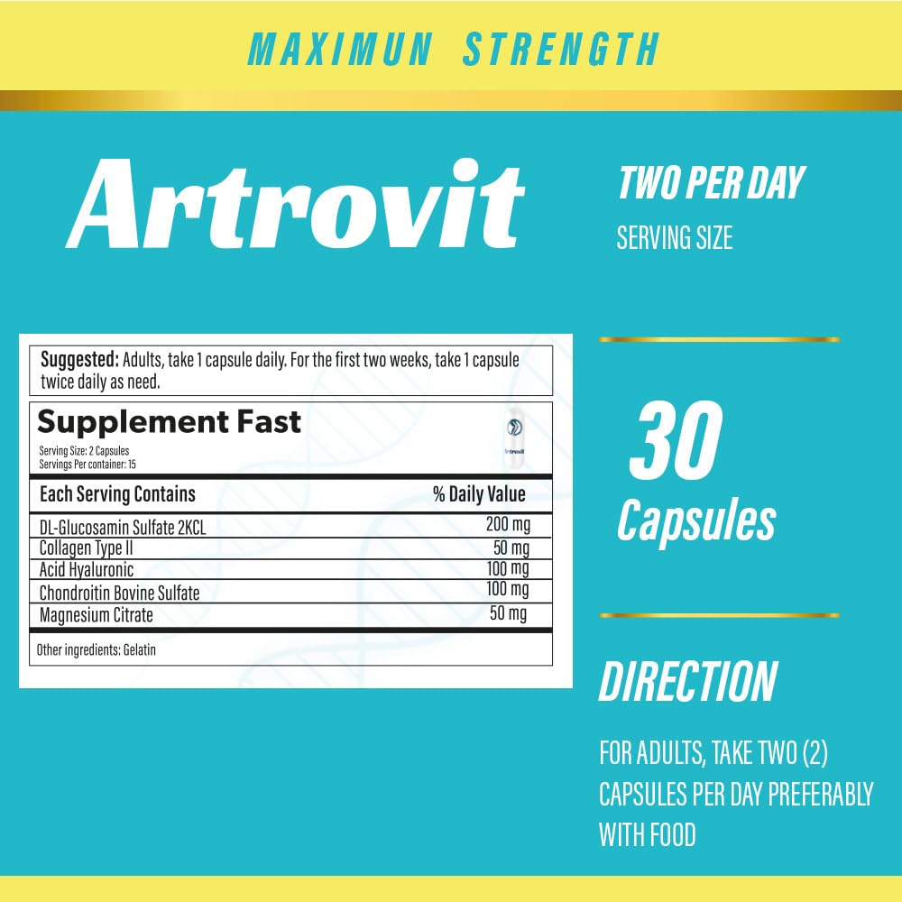 Artrovit Joint Support Supplement ingredients list