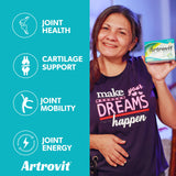 Artrovit Joint Support Supplement packaging side view