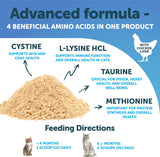 Artullano L-Lysine Powder for Cats 159g back view