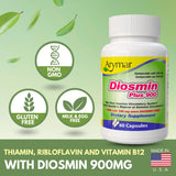 Arymar Diosmin Plus 900 bottle with a background of citrus fruits
