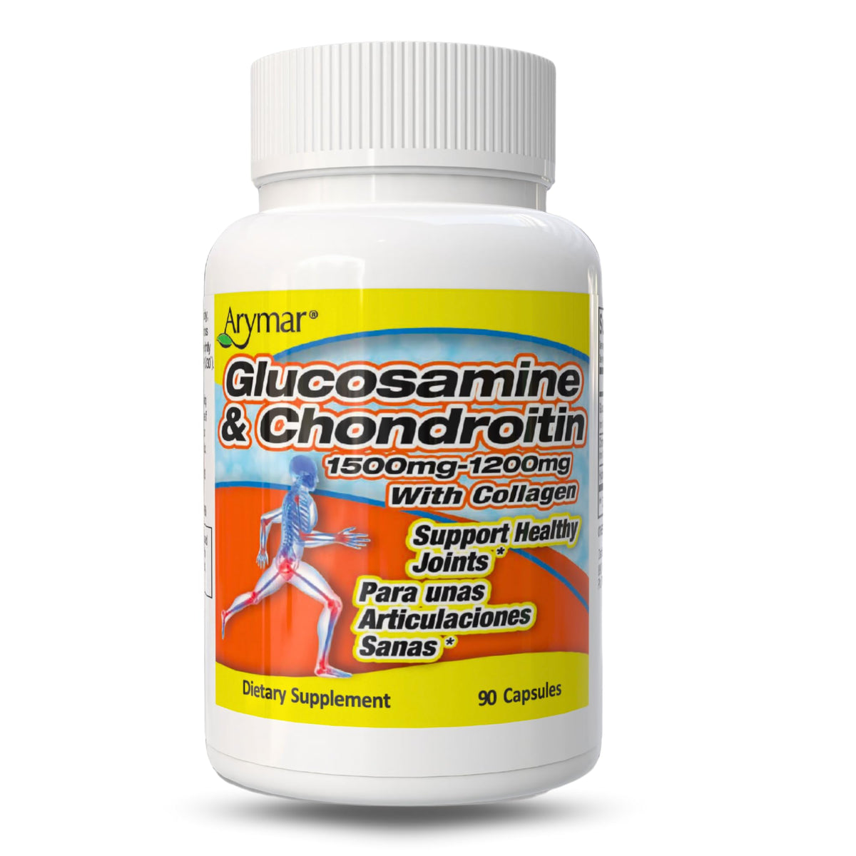 Arymar Glucosamine 1500 mg Chondroitin 1200 mg with Collagen front view