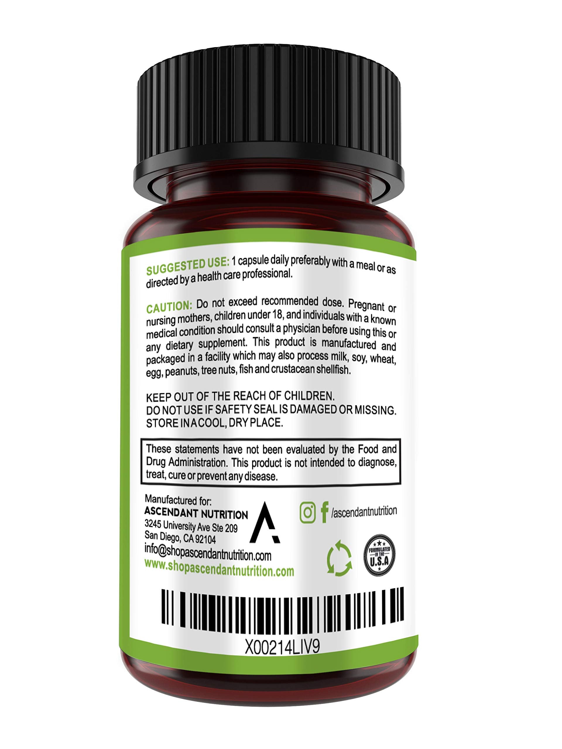 Ascendant Nutrition Pro-Flora 30 Prebiotic Capsules packaging